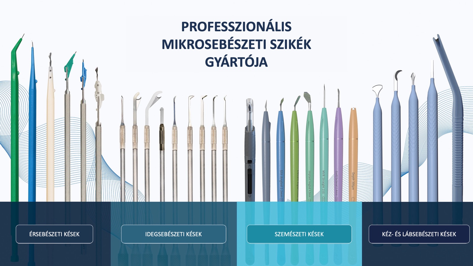 Professzionális mikrosebészeti szikék gyártója